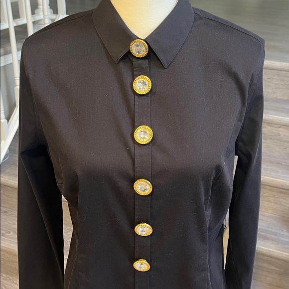 Gold & Rhinestone Button Covers - Picture 1 of 2